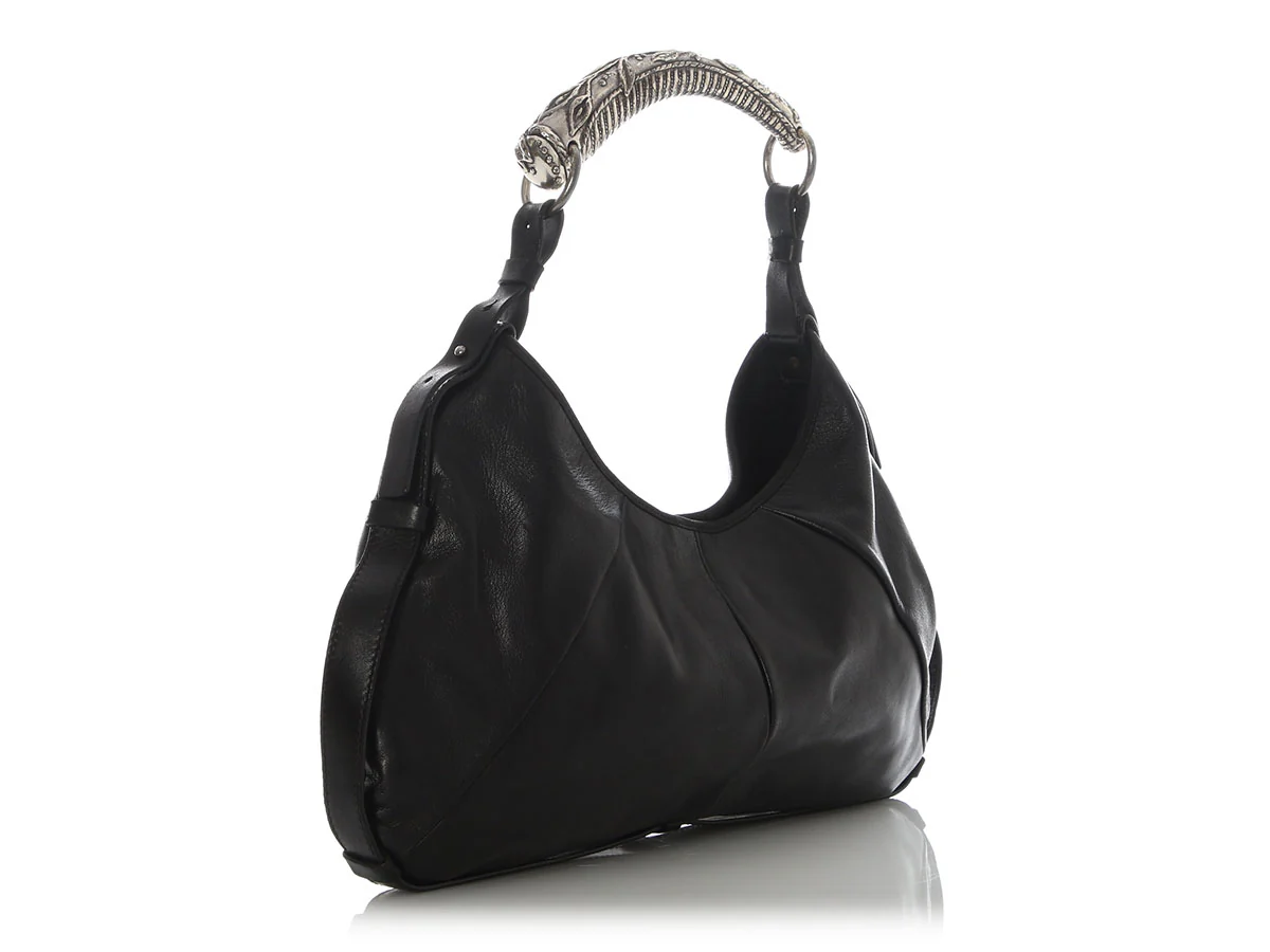 YSL Black Lambskin Mombasa - Image 5